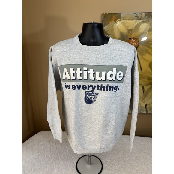 Vintage Penn State Attitude Is Everything Gray Sweatshirt Men’s  XL See Details - Picture 3 of 15